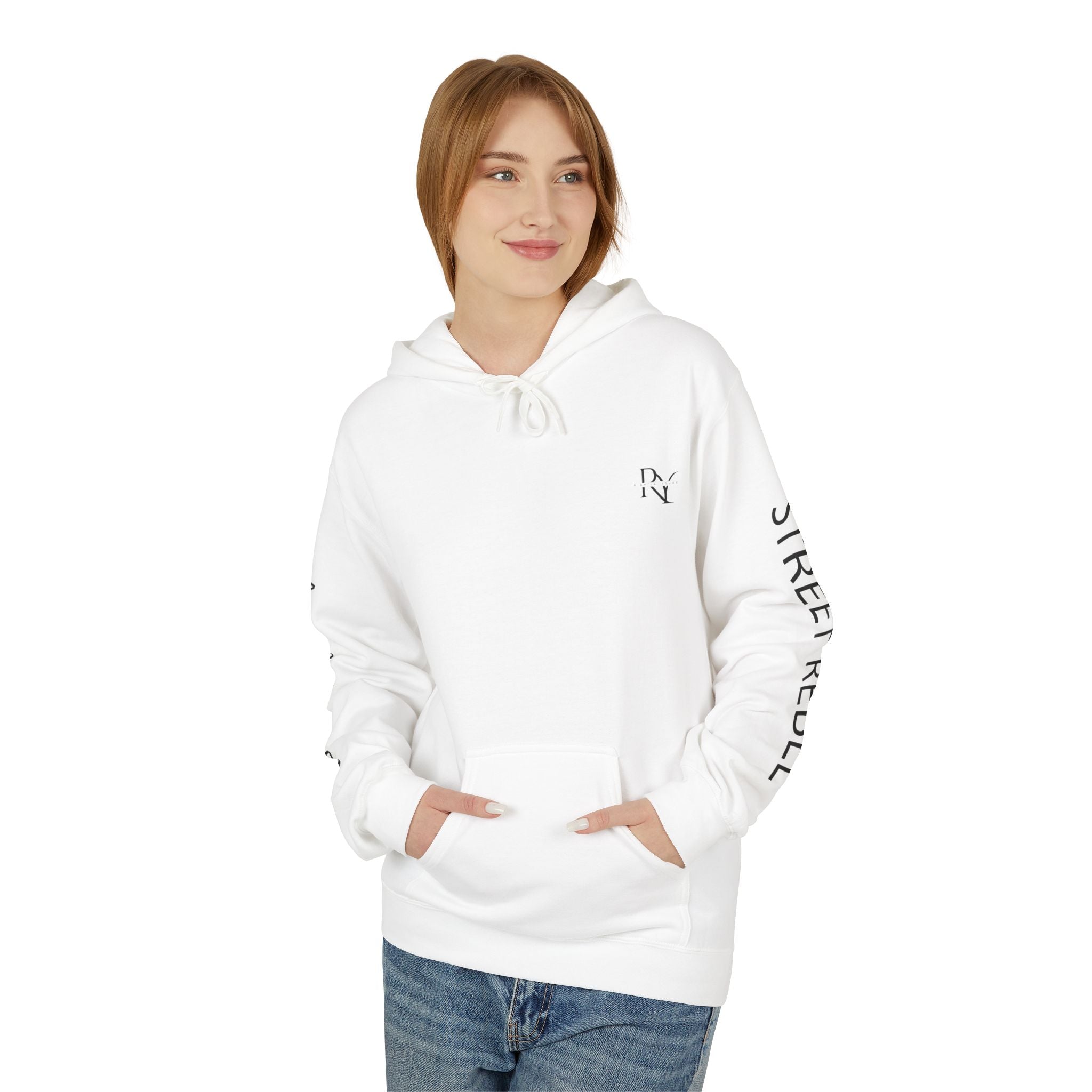 Alpha Flow Unisex Fleece Hoodie - Cozy Style for Everyday Wear, Perfect Gift for Fitness Lovers, Minimalist Design, Warm Layer