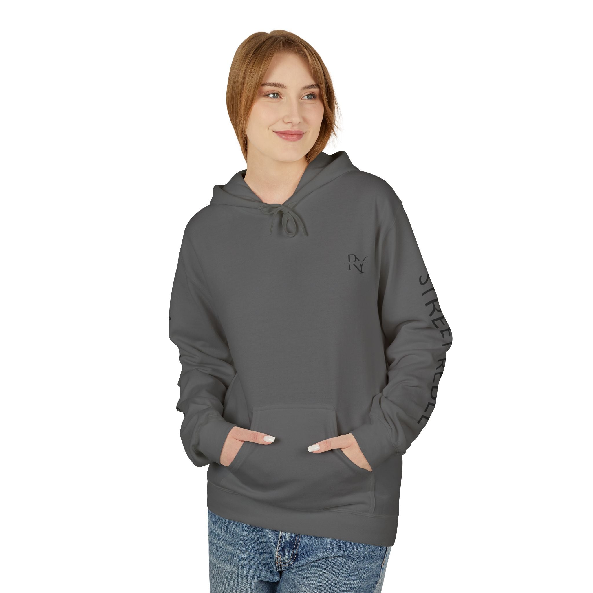 Alpha Flow Unisex Fleece Hoodie - Cozy Style for Everyday Wear, Perfect Gift for Fitness Lovers, Minimalist Design, Warm Layer