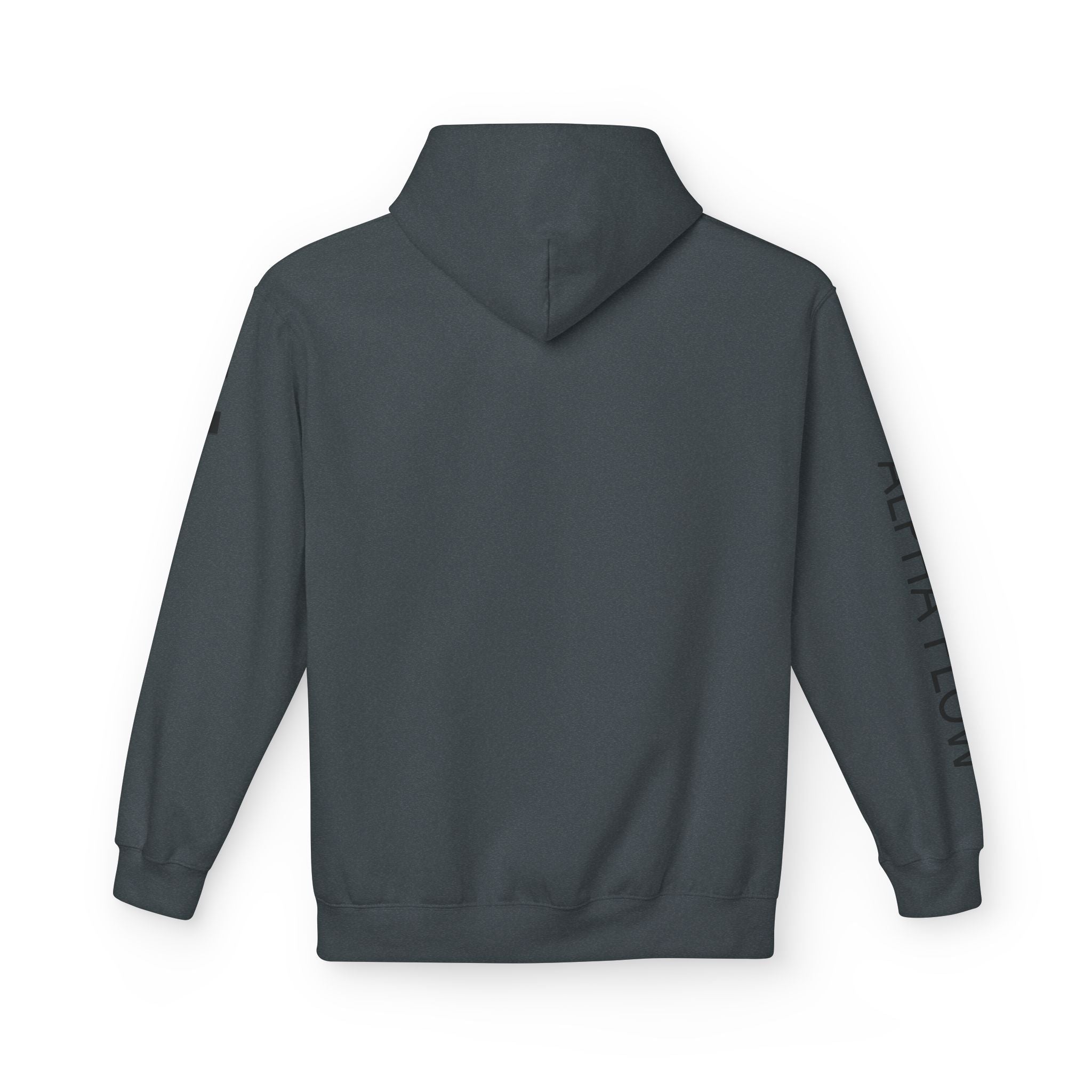 Alpha Flow Unisex Fleece Hoodie - Cozy Style for Everyday Wear, Perfect Gift for Fitness Lovers, Minimalist Design, Warm Layer