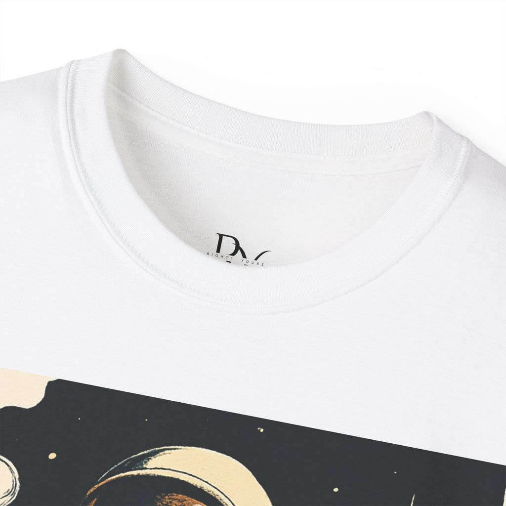 Astronaut Graphic Tee, Unisex Cotton T-Shirt, Space Lover Gift, Retro Astronaut Apparel, Casual Everyday Wear, Cool Graphic Tee