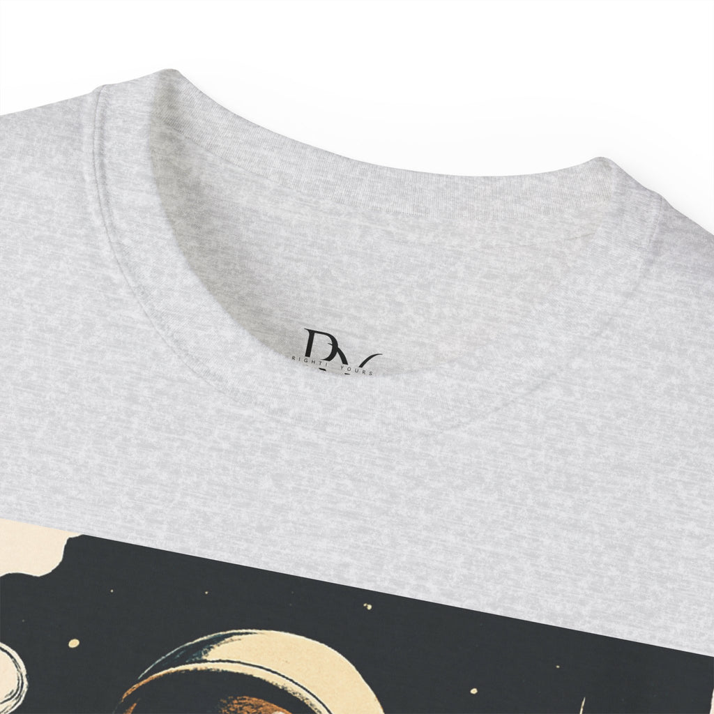 Astronaut Graphic Tee, Unisex Cotton T-Shirt, Space Lover Gift, Retro Astronaut Apparel, Casual Everyday Wear, Cool Graphic Tee