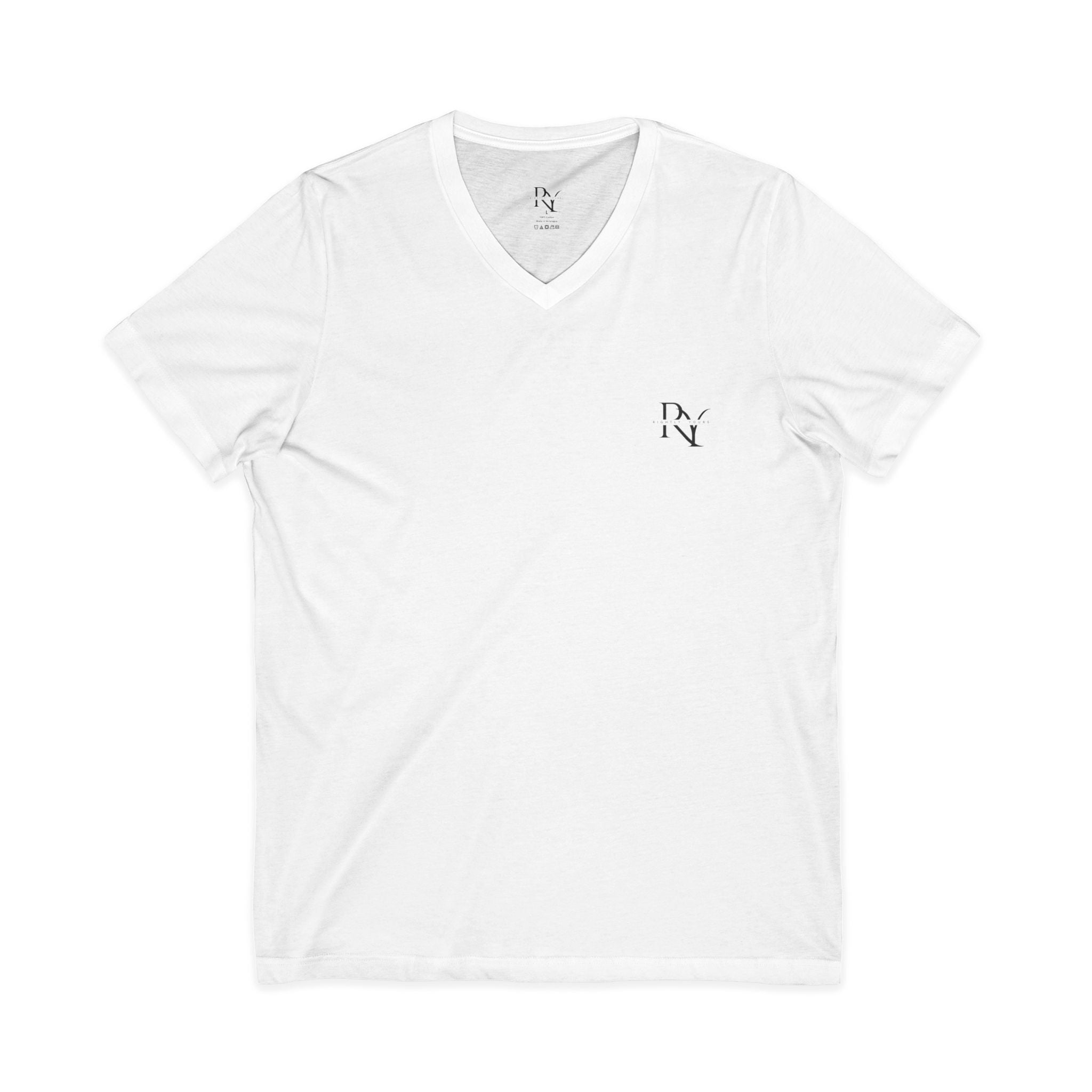 Rightly Yours Brand Logo V-Neck Tee for Women