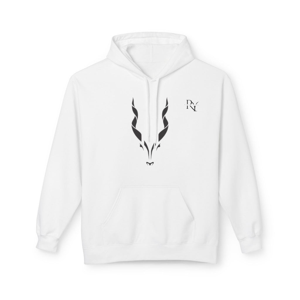 Stylish Fleece Hoodie with Modern Antelope Design Of MARKHOR , Cozy Unisex Hooded Sweatshirt for Nature Lovers, Stylish Gift, Casual Wear, Wildlife Art